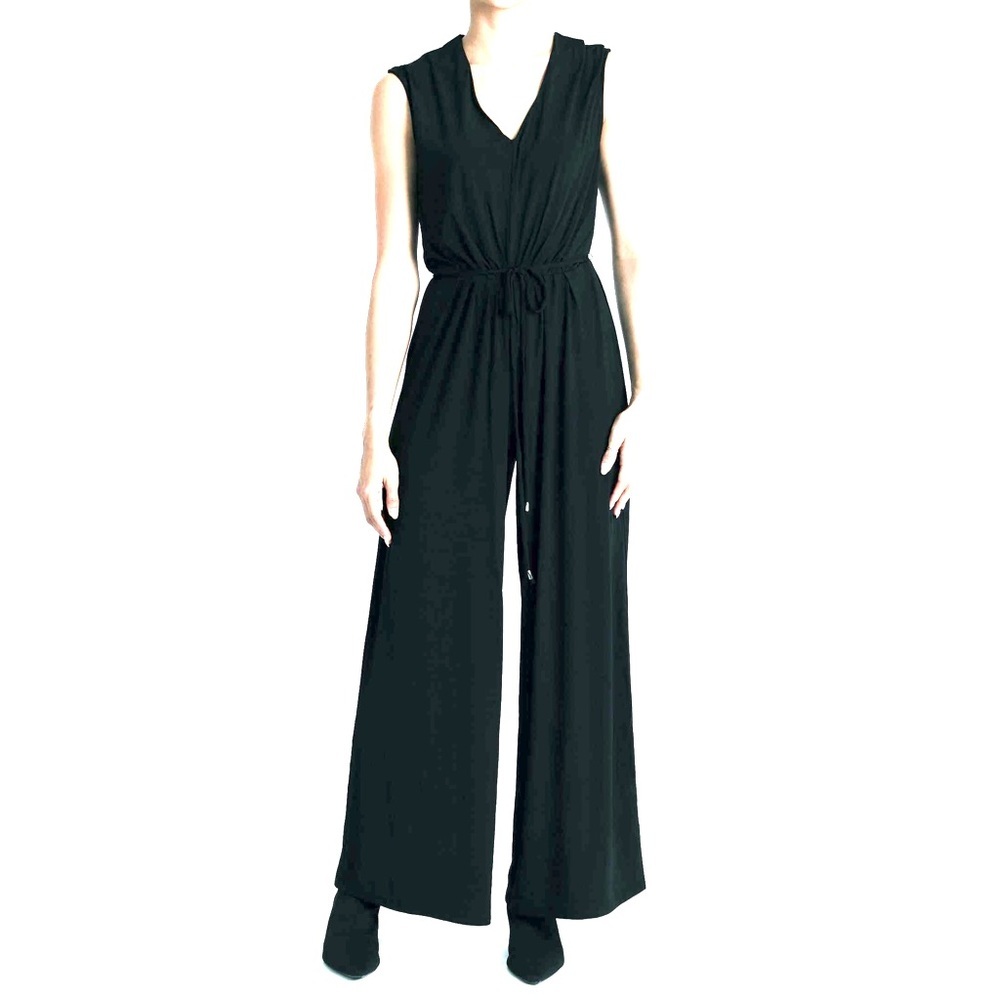 Catherine Malandrino Black‎ V-neck Sleeveless Jumpsuit, Size XL, NWT